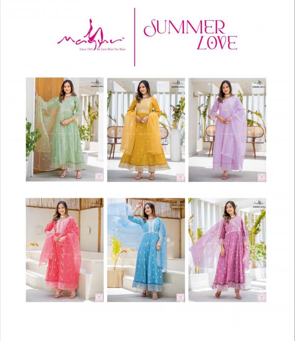 Mayur Summer Love Cotton Designer Kurti Pant With Dupatta